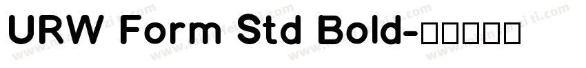 URW Form Std Bold字体转换